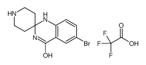 6-溴-1H-螺[哌啶-4,2-喹唑啉]-4(3h)-酮 2,2,2-三氟乙酸酯结构式