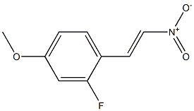 反-2-氟-4-甲氧基-Β-硝基苯乙结构式