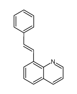 (E)-8-(2-phenylethenyl)quinoline结构式