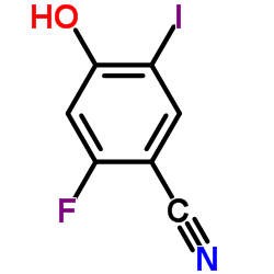 2-Fluoro-4-hydroxy-5-iodobenzonitrile Structure