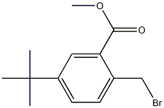 2-溴甲基-5-叔丁基苯甲酸甲酯结构式