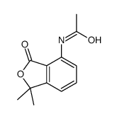 N-(1,1-dimethyl-3-oxo-2-benzofuran-4-yl)acetamide结构式