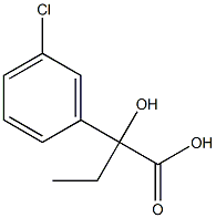 2-(3-氯苯基)-2-羟基丁酸结构式