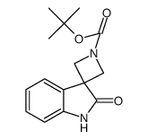 叔-丁基 2-氧亚基螺[吖丁啶并-3,3-二氢吲哚]-1-甲酸基酯结构式
