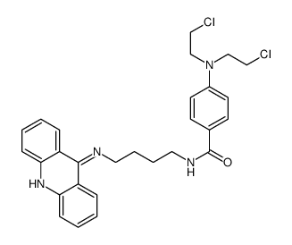 N-[4-(acridin-9-ylamino)butyl]-4-[bis(2-chloroethyl)amino]benzamide Structure