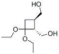 反式1,2-二甲羟基-3,3-二乙氧基环丁烷结构式