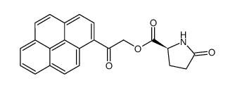 2-oxo-2-(pyren-3-yl)ethyl 5-oxopyrrolidine-2-carboxylate结构式