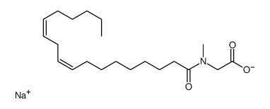 sodium,2-[methyl-[(9Z,12Z)-octadeca-9,12-dienoyl]amino]acetate Structure