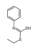Phenyldithiocarbamic acid ethyl ester Structure