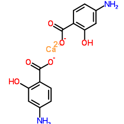 4-氨基水杨酸钙 七水合物结构式