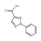 2-苯基-1,2,3-三唑-4-羧酸结构式