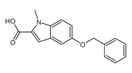 1-methyl-5-phenylmethoxyindole-2-carboxylic acid结构式