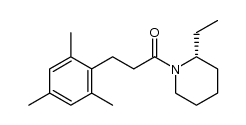 (R)-1-(3-mesitylpropanoyl)-2-ethyl piperidine结构式