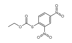 O-ethyl S-(2,4-dinitrophenyl) thiocarbonate结构式
