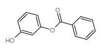 苯甲酸3-羟基苯酯结构式