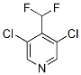 3,5-二氯-4-(二氟甲基)吡啶结构式