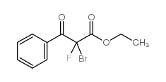 2-溴-2-氟-3-氧代-3-苯基-丙酸乙酯结构式