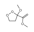 3-Methoxy-3-(1-methoxyethenyl)-1,2-dioxolane结构式