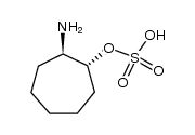 (+/-)-sulfuric acid mono-(trans-2-amino-cycloheptyl ester) Structure