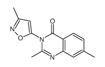 2,7-dimethyl-3-(3-methyl-1,2-oxazol-5-yl)quinazolin-4-one Structure