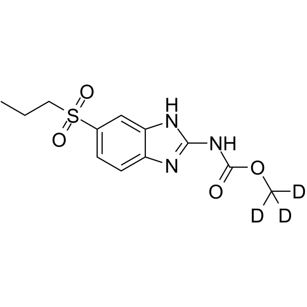 阿苯哒唑砜-D3结构式