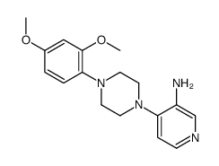 1-(3-Amino-4-pyridyl)-4-(2,4-dimethoxyphenyl)piperazine Structure