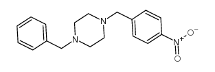1-苄基-4-(4-硝基苄基)哌嗪结构式