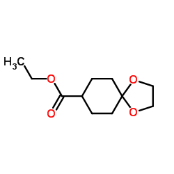 1,4-二氧杂螺[4.5]癸烷-8-羧酸乙酯结构式