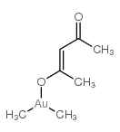 乙酰丙酮二甲基金(III)结构式