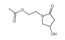 2-(4-hydroxypyrrolidin-2-on-1-yl)-ethyl acetate Structure