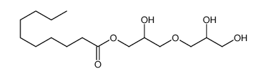 3-(2,3-dihydroxypropoxy)-2-hydroxypropyl decanoate结构式