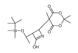 5-((2S,3S)-3-((R)-1-(叔丁基二甲基甲硅烷基氧基)乙基)-4-氧代氮杂啶-2-基)-2,2,5-三甲基-1,3-二噁烷-4,6-二酮结构式