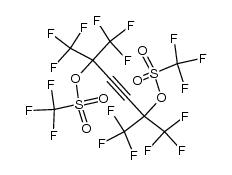 1,1,1,6,6,6-hexafluoro-2,5-bis(trifluoromethanesulfonyloxy)-2,5-bis(trifluoromethyl)hex-3-yne Structure
