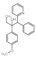 2-Pyridineethanol, a-ethyl-a-(4-methoxyphenyl)-b-phenyl-, (aS,bS)-结构式