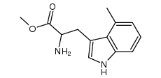 2-amino-3-(4-methyl-1H-indol-3-yl)-propionic acid methyl ester Structure