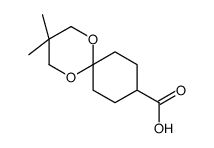 1,5-Dioxaspiro[5.5]undecane-9-carboxylic acid, 3,3-dimethyl-结构式