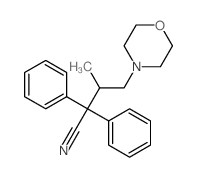 4-Morpholinebutanenitrile,b-methyl-a,a-diphenyl- structure