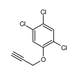 2,4,5-三氯苯基-Β-丙炔醚结构式