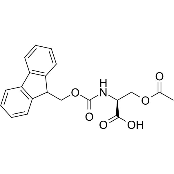Fmoc-O-乙酰基-L-丝氨酸结构式