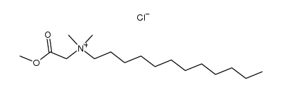 methyl N-dodecyl-N,N-dimethylglycinate chloride Structure