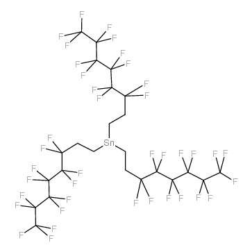 三(1H,1H,2H,2H-全氟辛基)氢化锡结构式