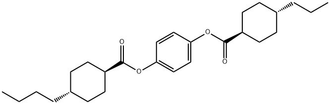 反式-4-丁基环己烷羧酸 4-[[(反式-4-丙基环己基)羰基]氧基]苯基酯结构式