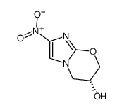(R)-2-硝基-6,7-二氢-5H-咪唑并[2,1-b][1,3]恶嗪-6-醇结构式