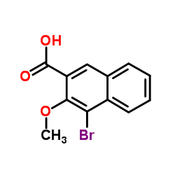 4-Bromo-3-methoxy-2-naphthoic acid Structure
