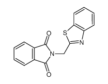 2-(benzo[d]thiazol-2-ylmethyl)isoindoline-1,3-dione结构式