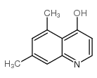 5,7-二甲基-4-羟基喹啉结构式