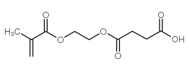 琥珀酸单[2-[(2-甲基-丙烯酰基)氧]乙基]酯结构式