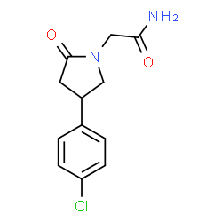 2-(4-(4-氯苯基)-2-氧吡咯烷-1-基)乙酰胺结构式