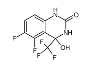 5,6-difluoro-3,4-dihydro-4-hydroxy-4-trifluoromethylquinazolin-2(1H)-one Structure