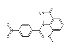 3-methoxy-2-(4-nitrobenzamido)benzamide结构式